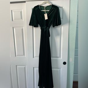 IN-LOOM Velvet wrap dress